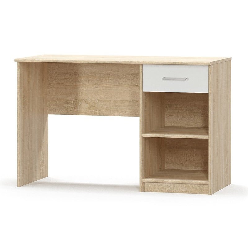 Стол письменный Mebel Service Типс 1Ш Дуб самоа/Белый (60c734ef56ed397aa7104feb)