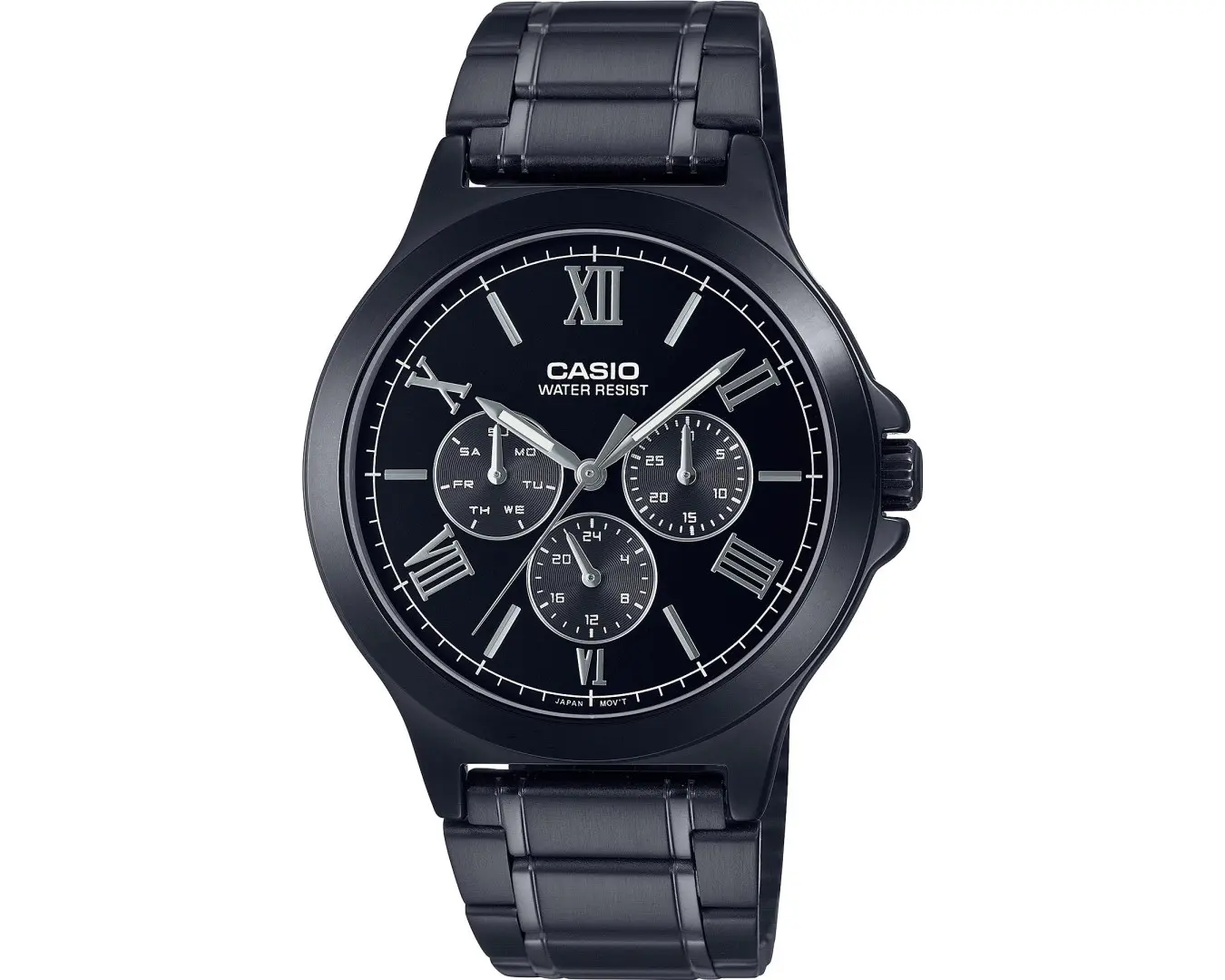 Наручные часы мужские Casio MTP-V300B-1A d 41, 5 мм Черный (2458724630)