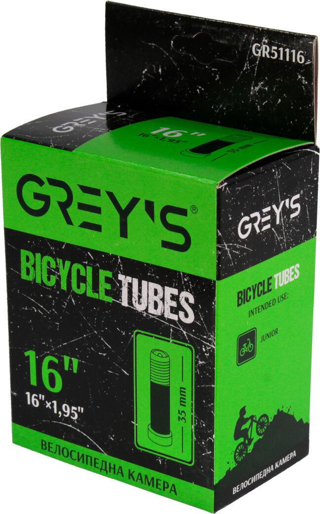 Велокамера GREY'S R-16 16х1,95 AV вентиль 35 мм (GR51116)
