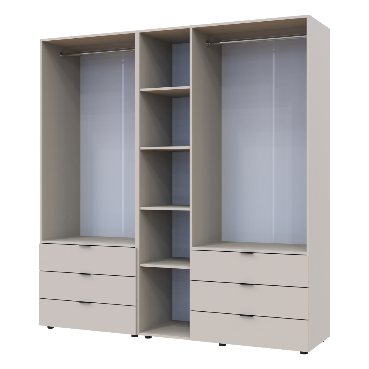 Шкаф распашной для одежды Doros Гелар 2 шт. 193,7х49,5х203,4 см Кашемир - фото 2