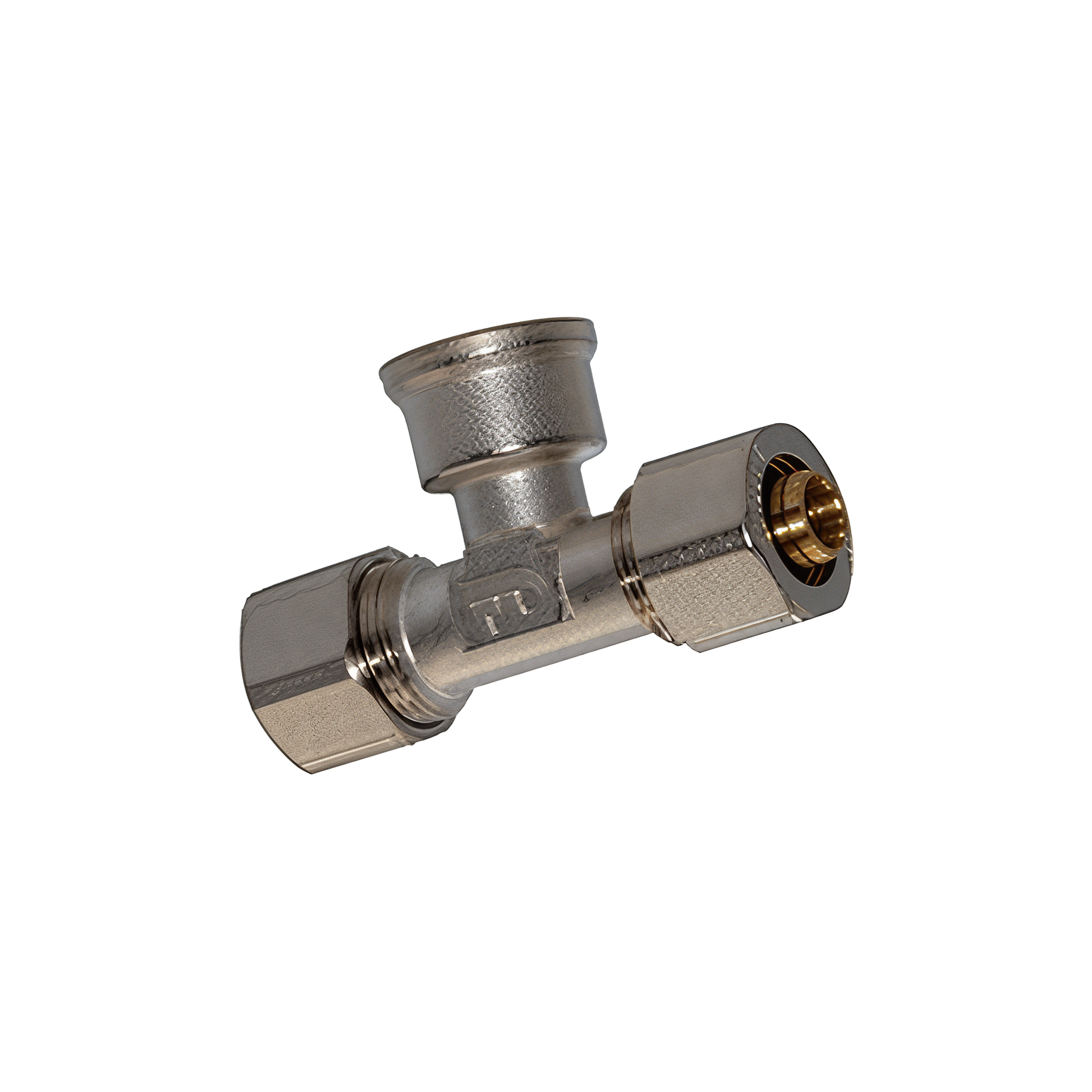 Тройник-обжим FADO S.r.l COMPRESS с переходом на внутреннюю резьбу 20х1/2"х20 мм (RFT12)