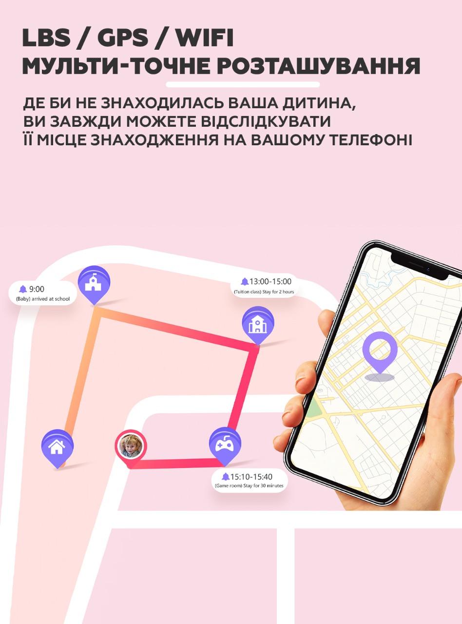 Смарт-годинник дитячий Lemfo LT21 GPS відеодзвінком Чорний 4G (26389311) - фото 7 Смарт-годинник дитячий Lemfo LT21 GPS відеодзвінком Чорний 4G (26389311) - фото 7