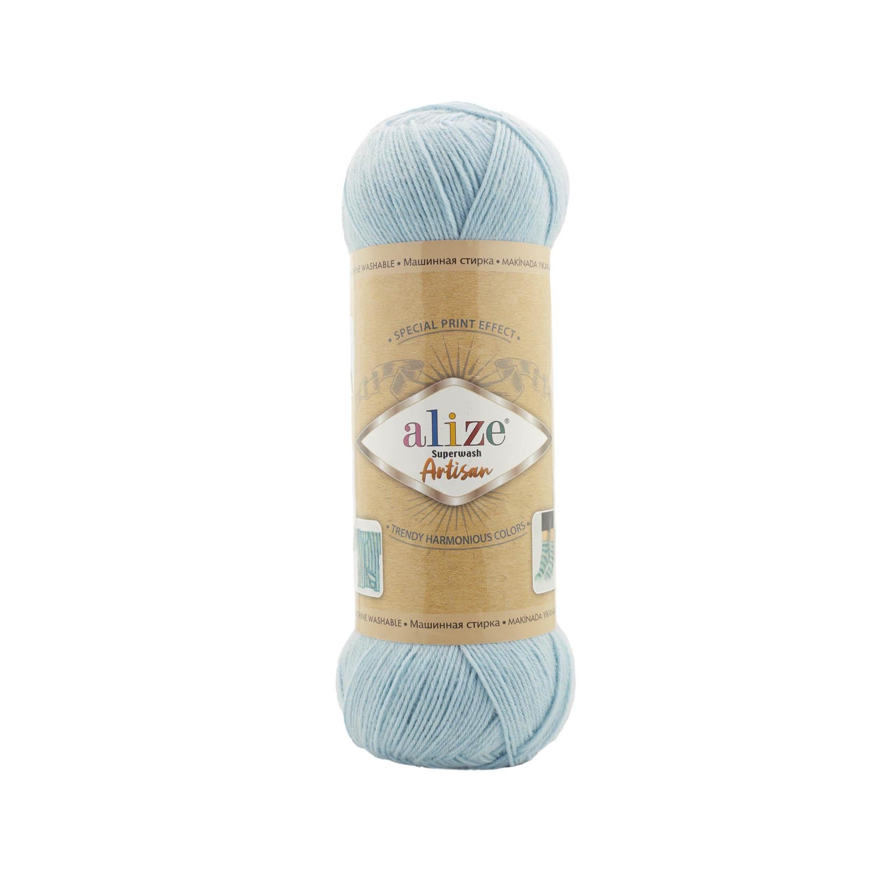 Пряжа носочная Alize Superwash Artisan 522 мята (2706)