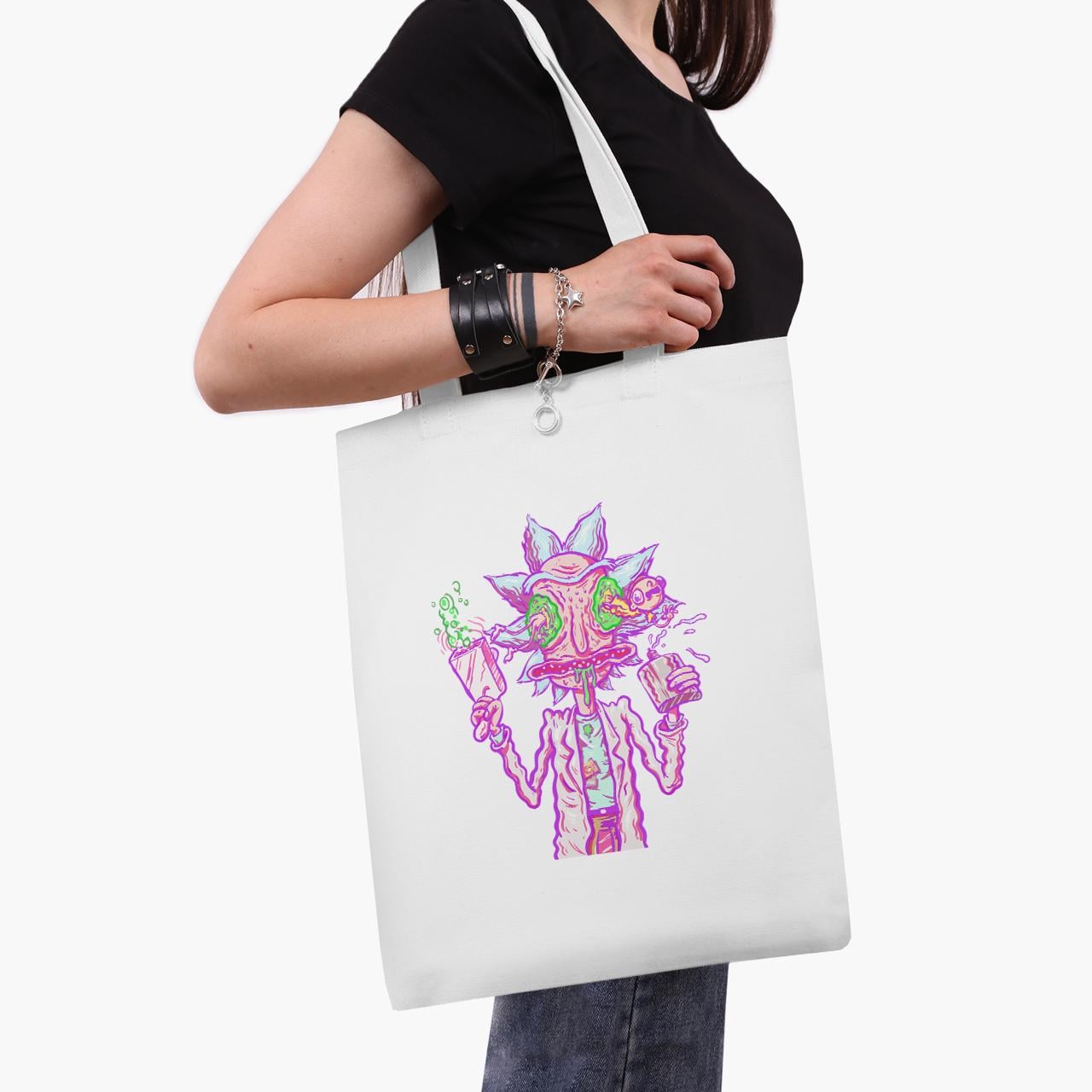 Эко сумка шоппер Rick Sanchez Rick and Morty 41x35 см Белый (9227-2944-WT1) Эко сумка шоппер Rick Sanchez Rick and Morty 41x35 см Белый (9227-2944-WT1)