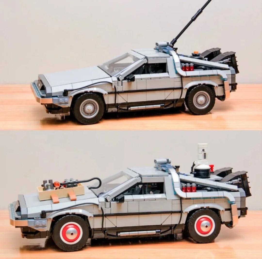 Конструктор DeLorean DMC-12 Де Лориан автомобиль времени из фильма назад в будущее 1872 детали (0105) - фото 2