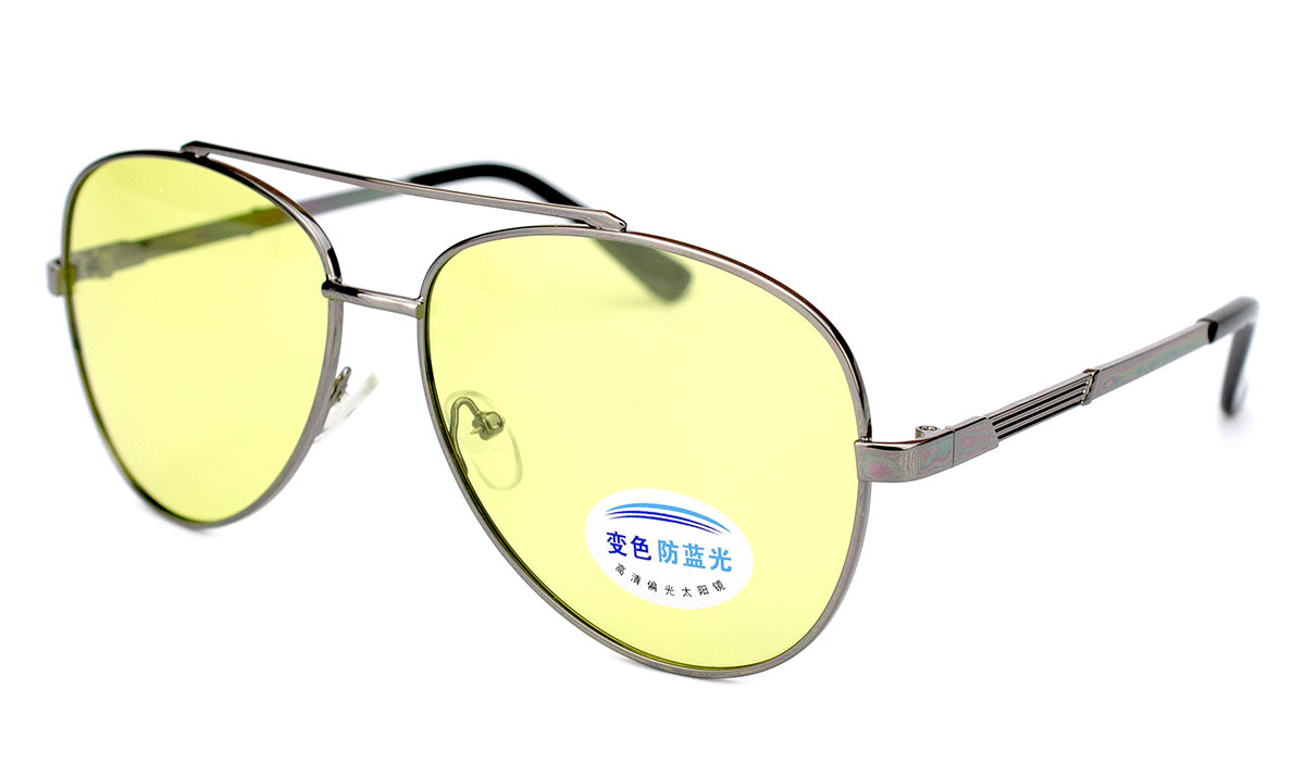 Окуляри чоловічі антифара Viscap 8330-C1-1 з металевою оправою на широке обличчя Чорний (40474)