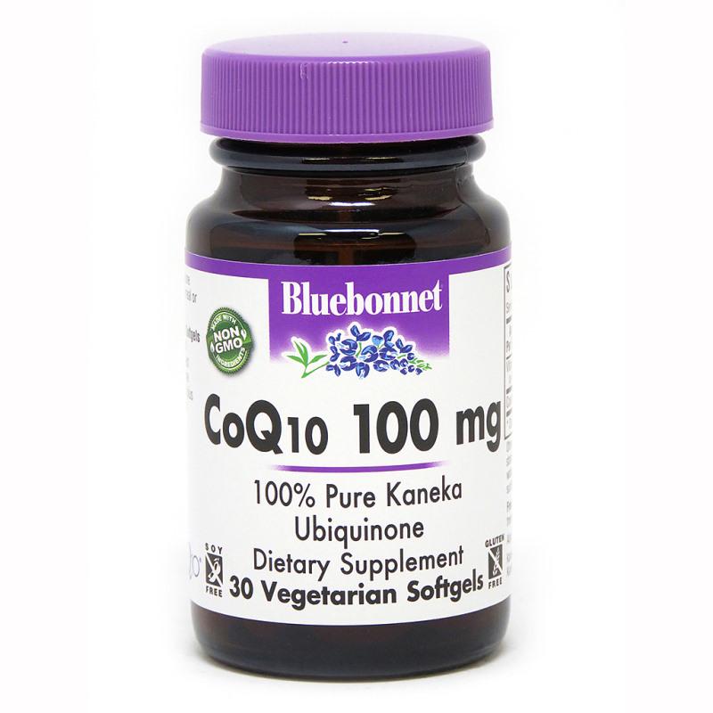 Натуральная добавка Bluebonnet CoQ10 100 мг 30 гелевых вегакапс. (5103)