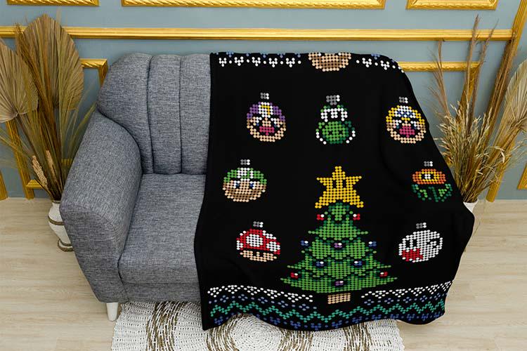 Плед плюшевый Mario Festive Heroes однослойный 135х150 см (114472)