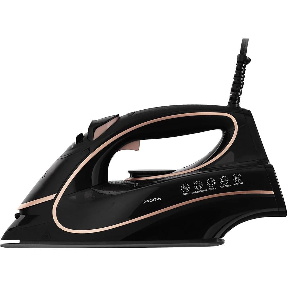 Утюг паровой B3522 с керамическим покрытием подошвы 450мл 2400Вт Черный (ML-04712) Утюг паровой B3522 с керамическим покрытием подошвы 450мл 2400Вт Черный (ML-04712)