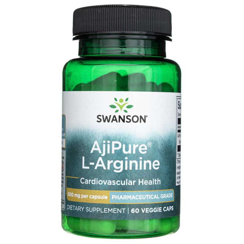 Аргинин L Swanson AjiPure L-Arginine 500 mg 60 capsules