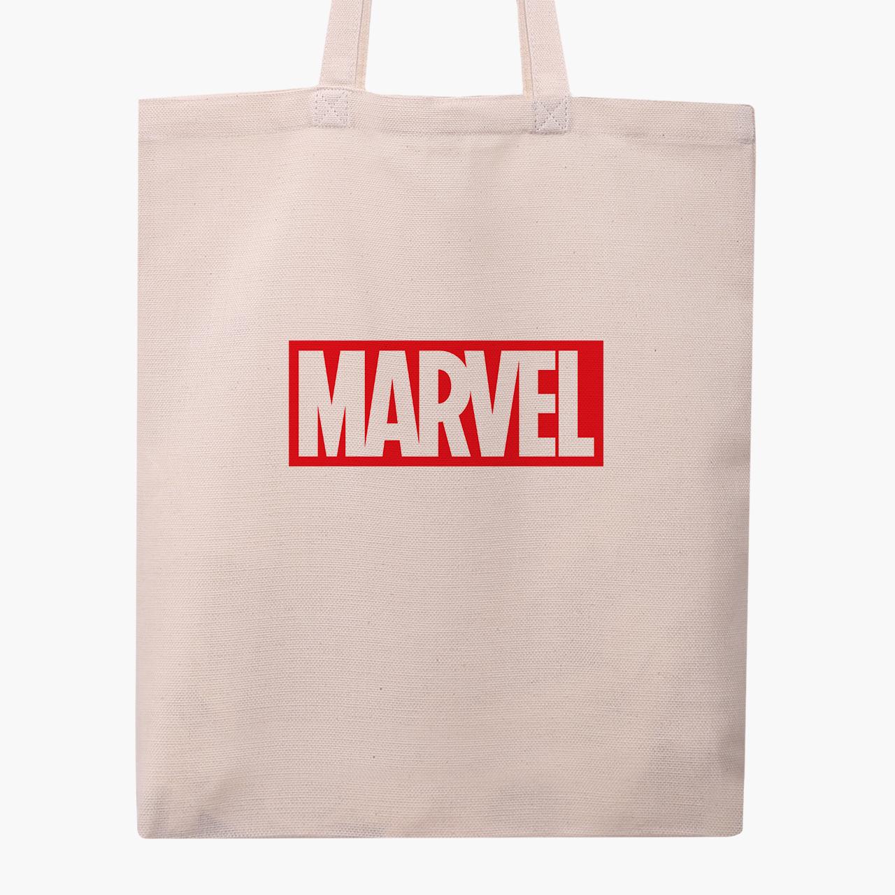 Эко сумка шоппер Marvel 41x35 см Бежевый (9227-1982-WT) - фото 6