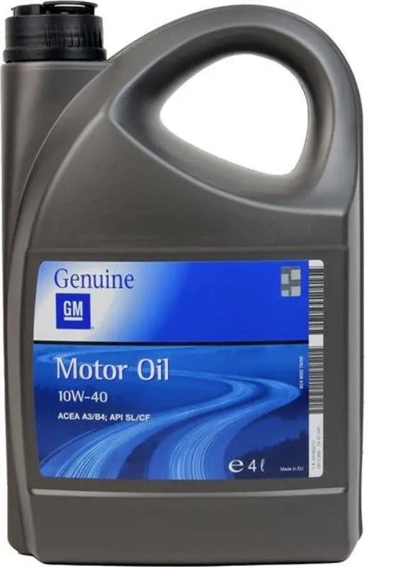 Моторное масло GM Motor Oil 10W-40 4 л (93165215)