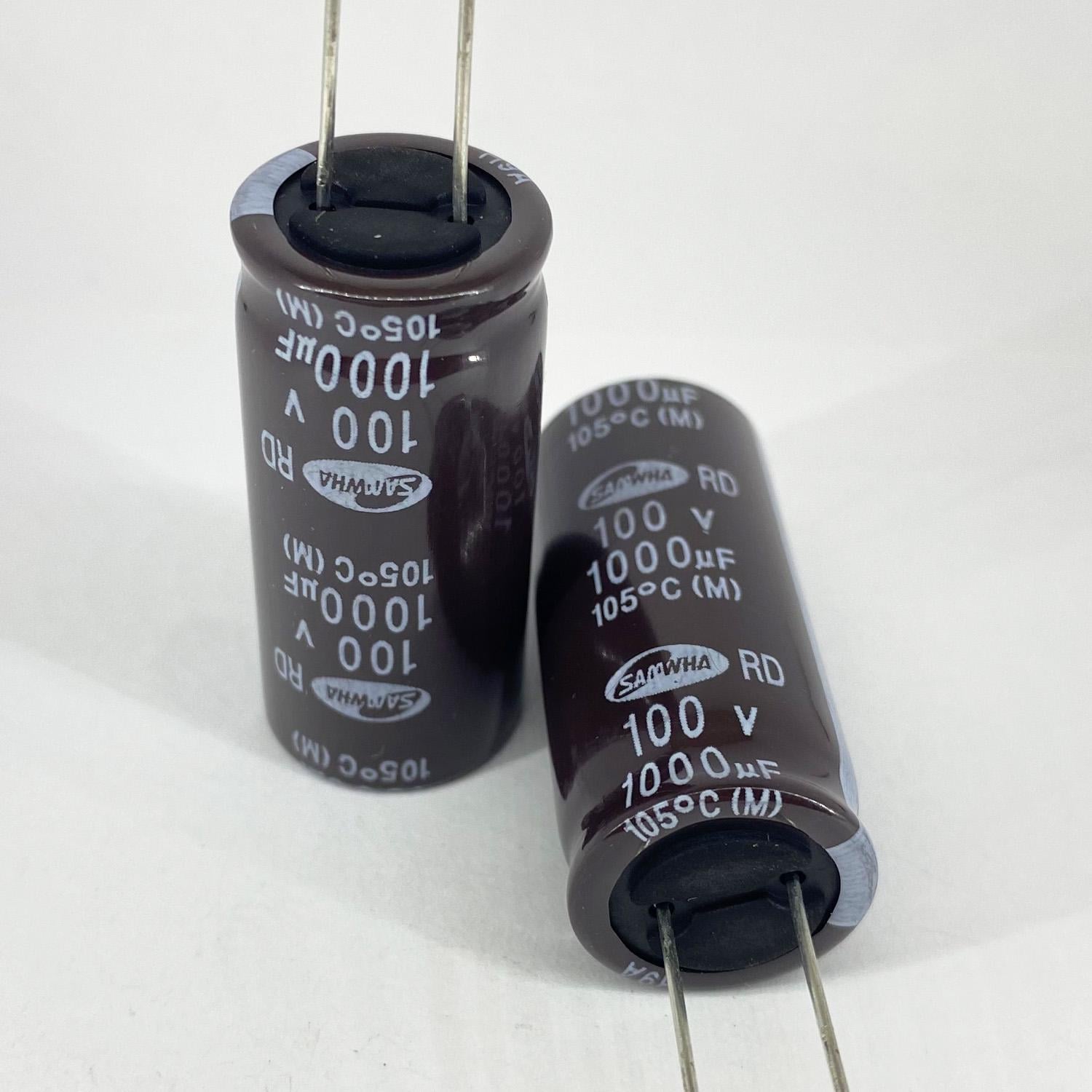Электролитические конденсаторы Samwha 1000 мкф 100V 18x40 мм 105 °C (5458)