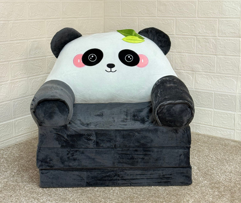 М'яке дитяче крісло плюшеве Панда безкаркасне (1new22345)