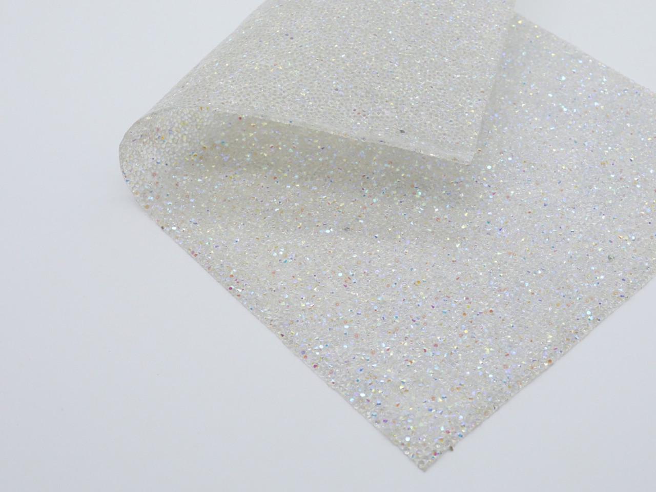 Стразовое клеевое полотно на силиконовой основе хамелеон 40х24 см Прозрачный (1149025124)