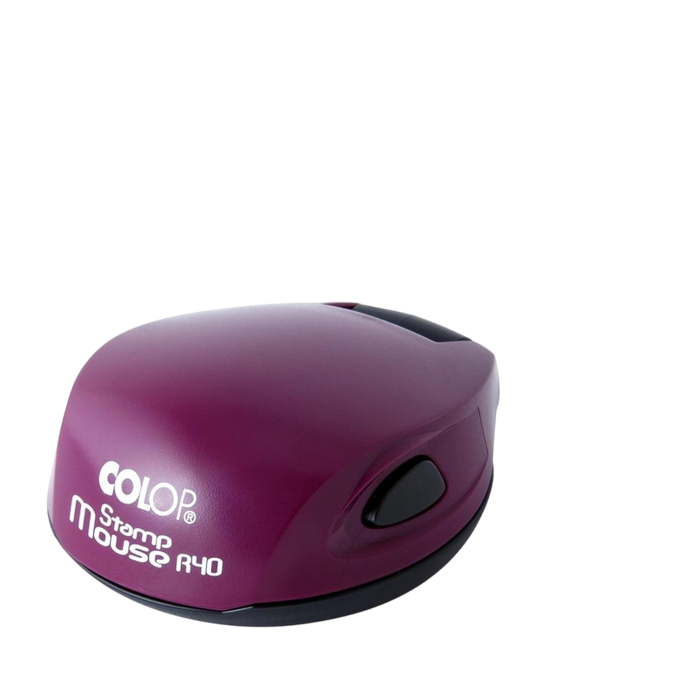 Печать ФОП с карманной оснасткой Colop Mouse R 40 Фиолетовый (ФОП3/M40/VI)