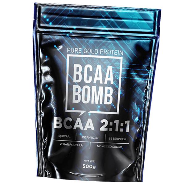 Аминокислоты Pure Gold Protein ВСАА Bomb 2:1:1 Клубника 500 г (28618002)