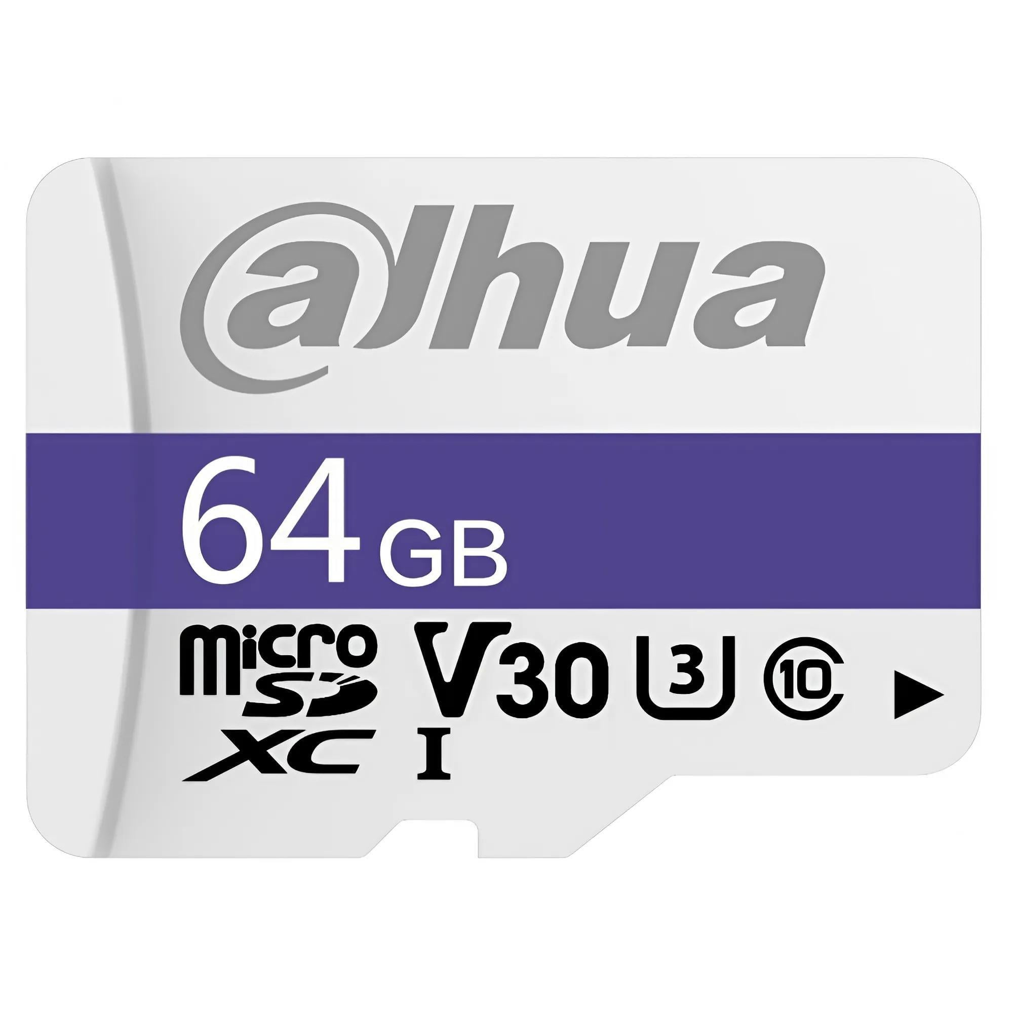 Карта памяти Dahua DHI-TF-C100 MicroSD 64 Гб UHS-I Class 10 для камер видеонаблюдения (99-00019695) Карта памяти Dahua DHI-TF-C100 MicroSD 64 Гб UHS-I Class 10 для камер видеонаблюдения (99-00019695)