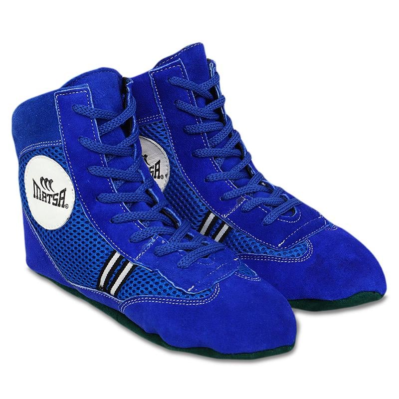 Борцівки для самбо Matsa MA-265 р. 35 Чорно-синій (37240010) - фото 4 Борцівки для самбо Matsa MA-265 р. 35 Чорно-синій (37240010) - фото 4