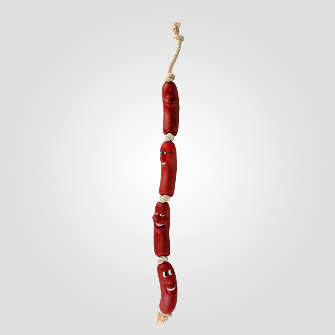 Игрушка для собак Trixie Сардельки на веревке 75 см (20504535)