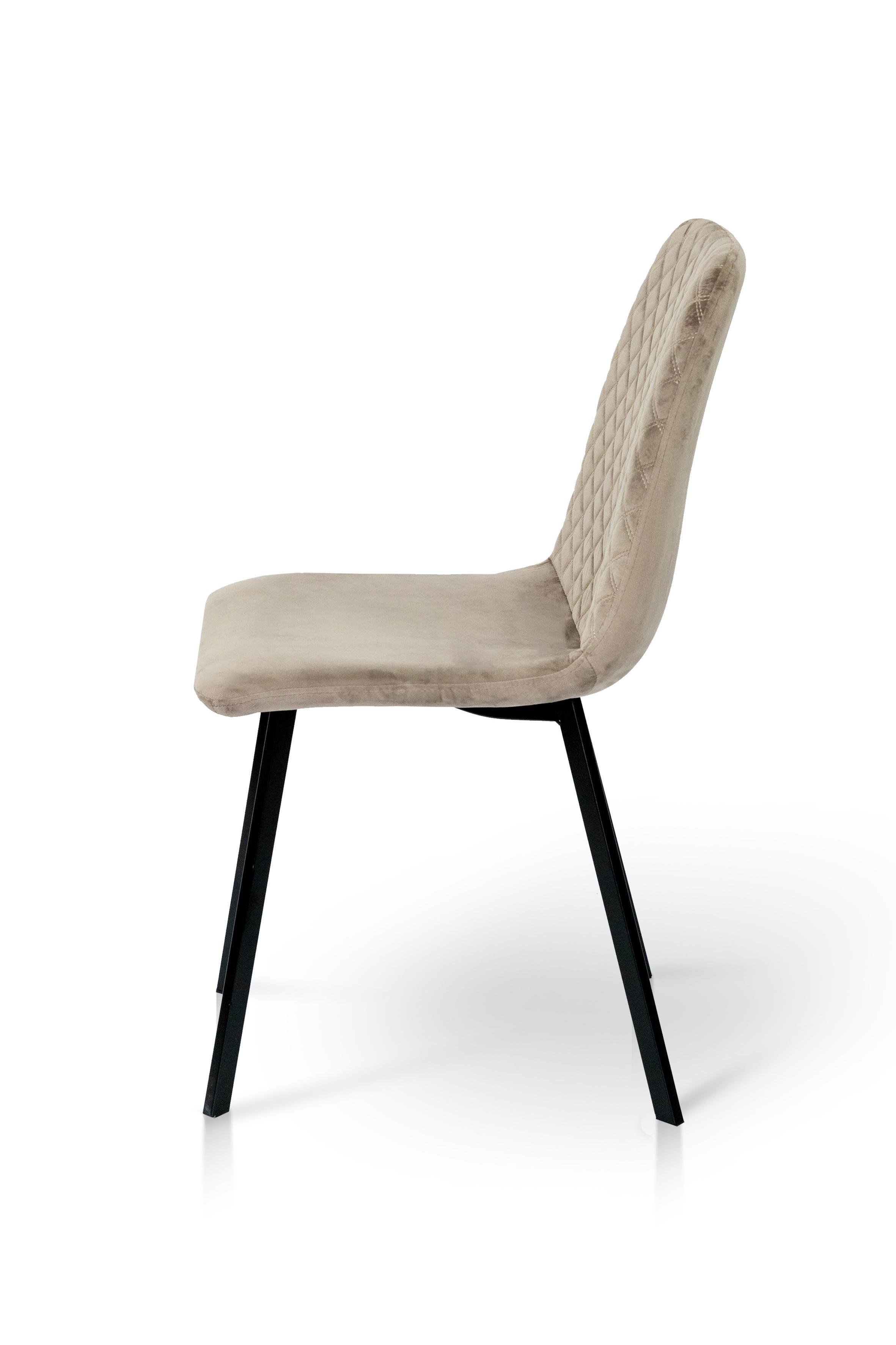 Стілець для кухні та вітальні ГРЕЙС Некст 440х890х480 мм Чорний/Мокрий пісок (GAА0054774) - фото 2 Стілець для кухні та вітальні ГРЕЙС Некст 440х890х480 мм Чорний/Мокрий пісок (GAА0054774) - фото 2