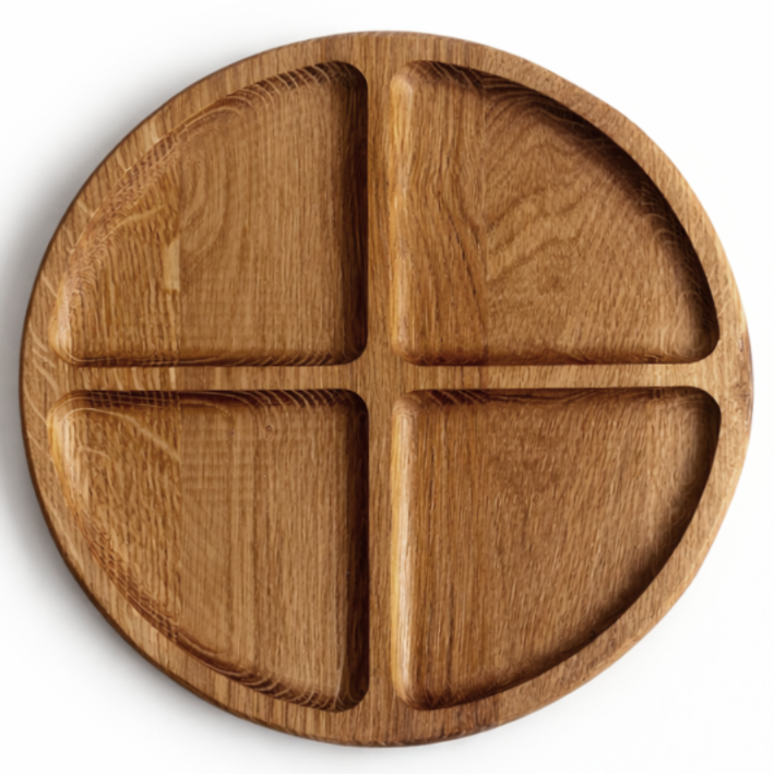 Менажница для подачи блюд на 4 секции 25 см (1811713579)