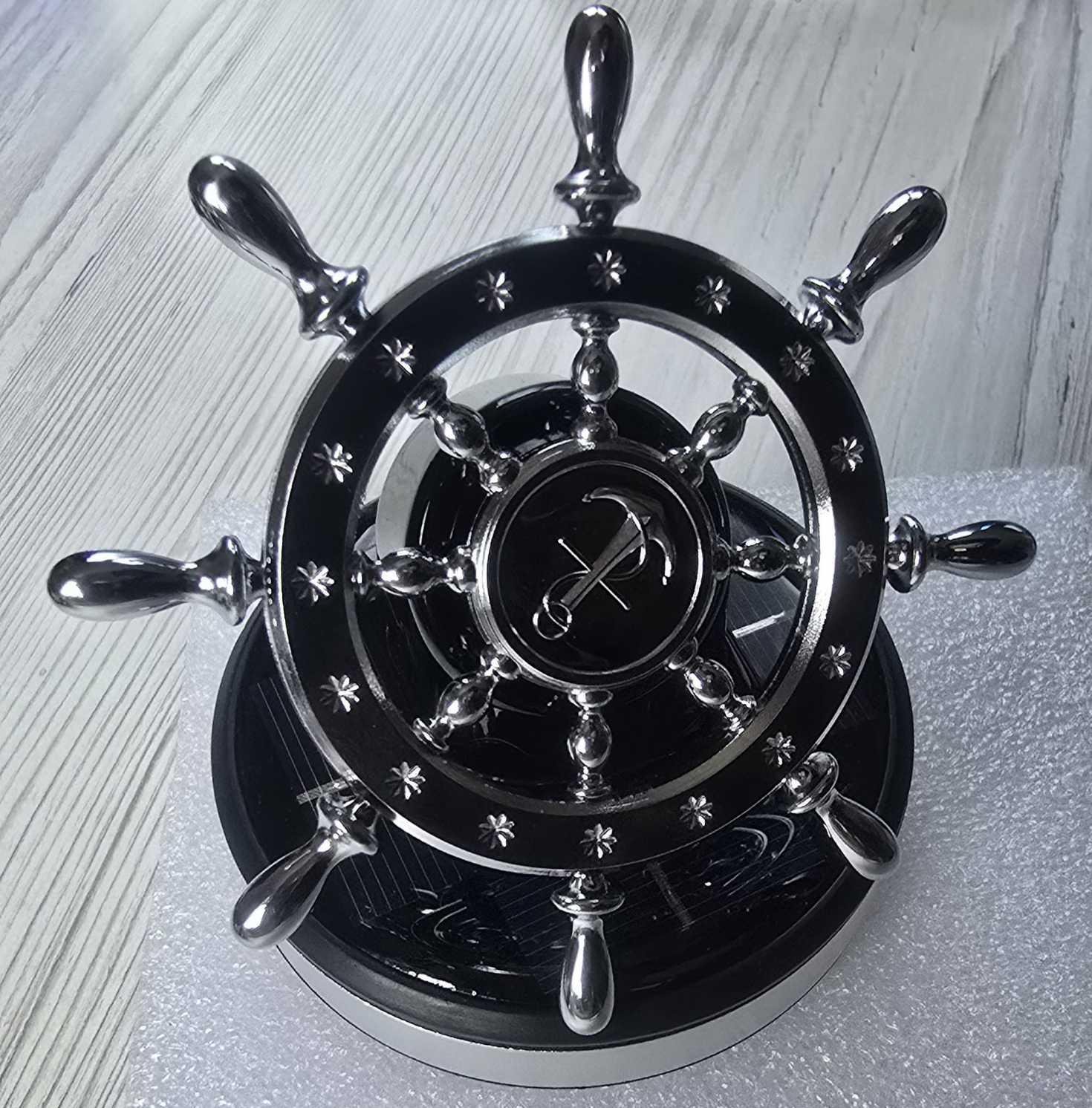 Ароматизатор-дифузор для автомобіля Штурвал Сріблястий (718814)