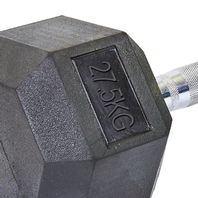 Гантель цельная шестигранная SP-Planeta SC-8013-27,5 1 шт. 27,5 кг (NA000502) - фото 4