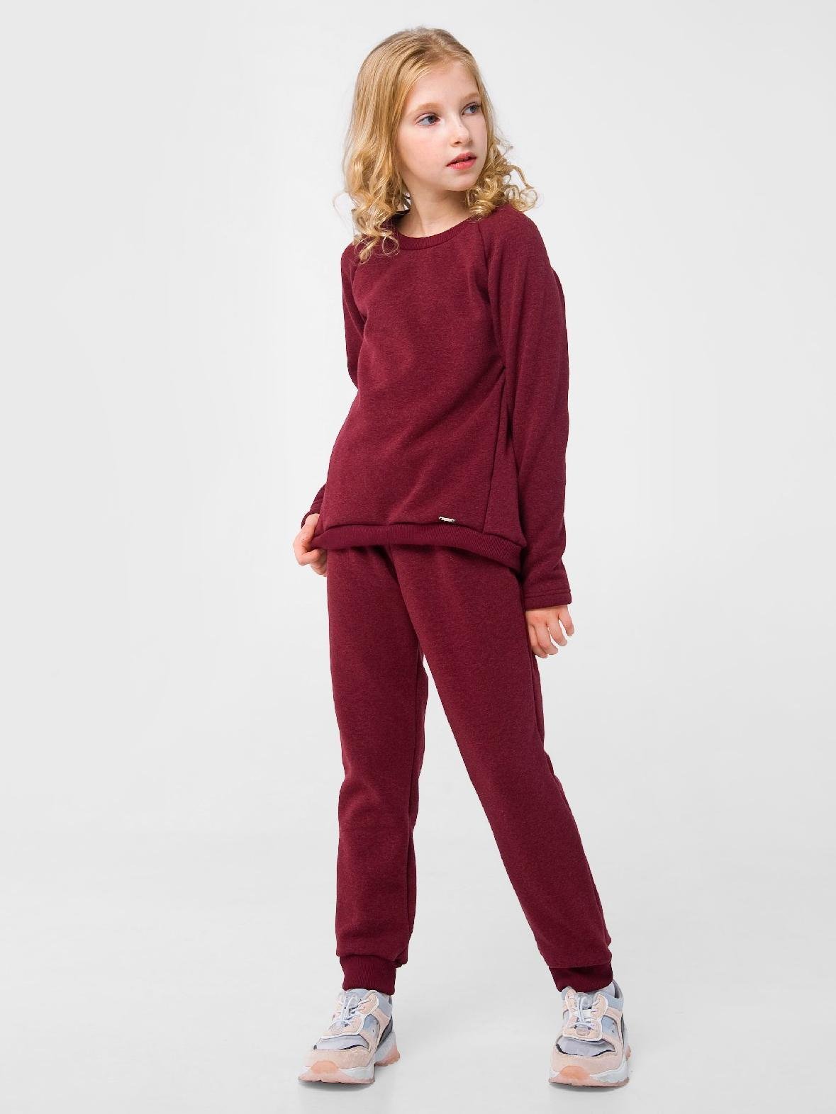 Свитшот Smil 104 см Бордовый меланж (116481)