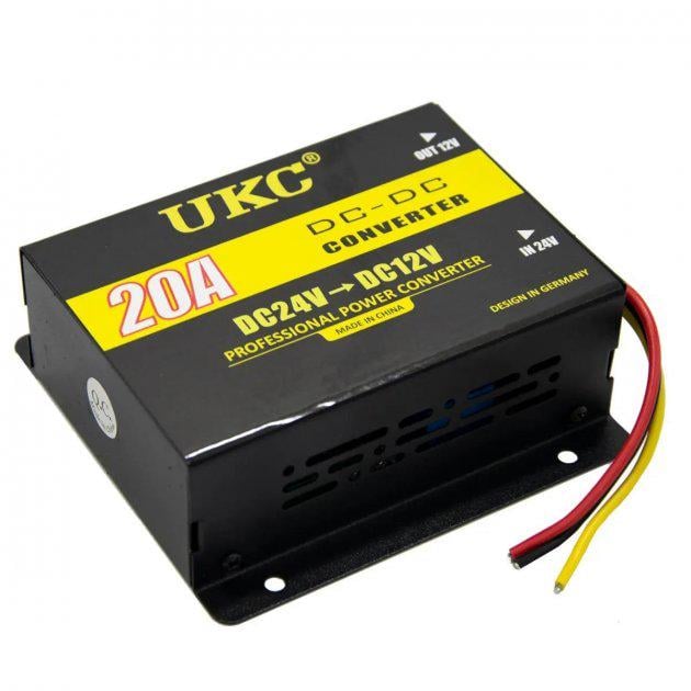 Преобразователь напряжения UKC DC/DC 24V-12V 20A 3387 240 Вт