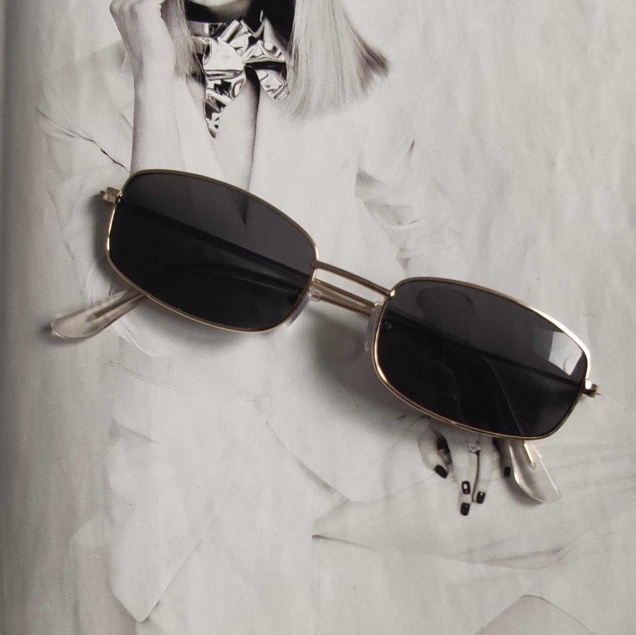 Очки маленькие прямоугольные Серый