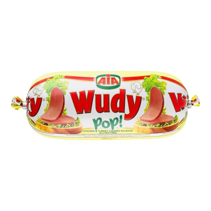 Ковбаса варена з курки та індички Pop Wudy 500 г (29347047) Ковбаса варена з курки та індички Pop Wudy 500 г (29347047)