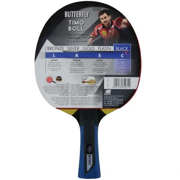 Ракетка для настольного тенниса Butterfly Timo Boll Black