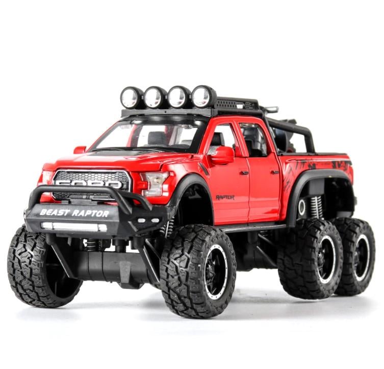 Модель автомобиля Ford Raptor F150 1:28 внедорожник Красный