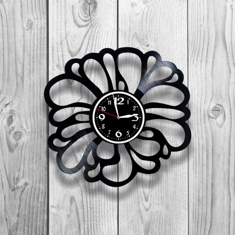 Часы настенные Лофт-ретро 0288 из виниловой пластинки