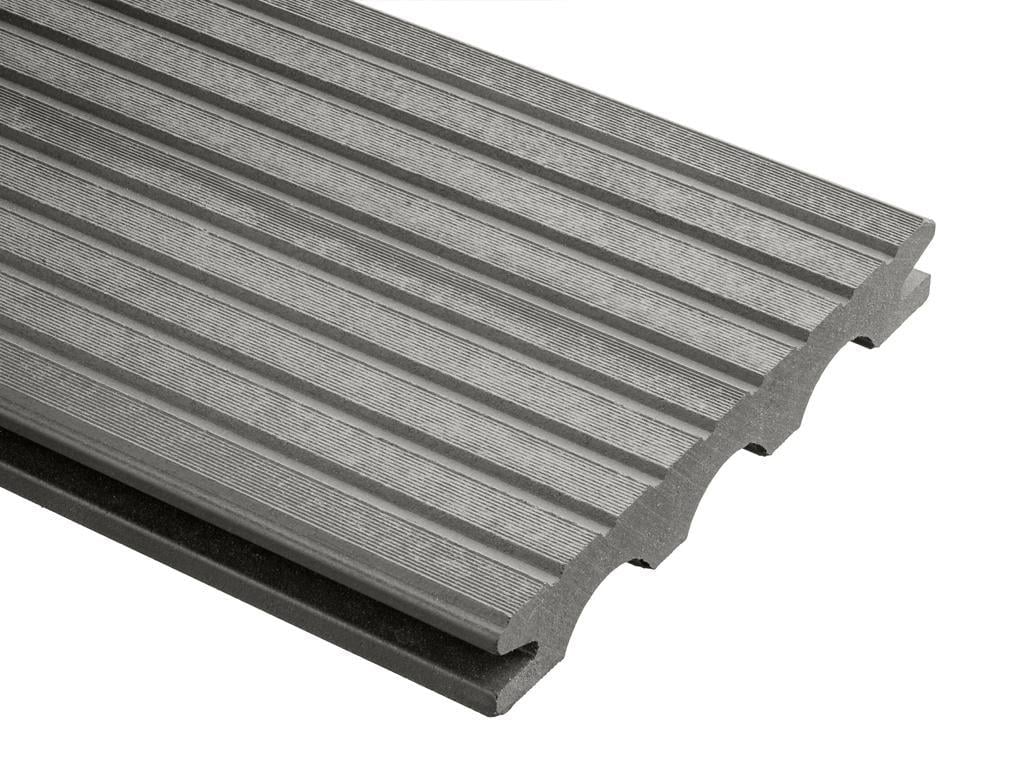 Доска террасная Holzdorf Классик ДПК 140х20х2400 мм Графит - фото 1