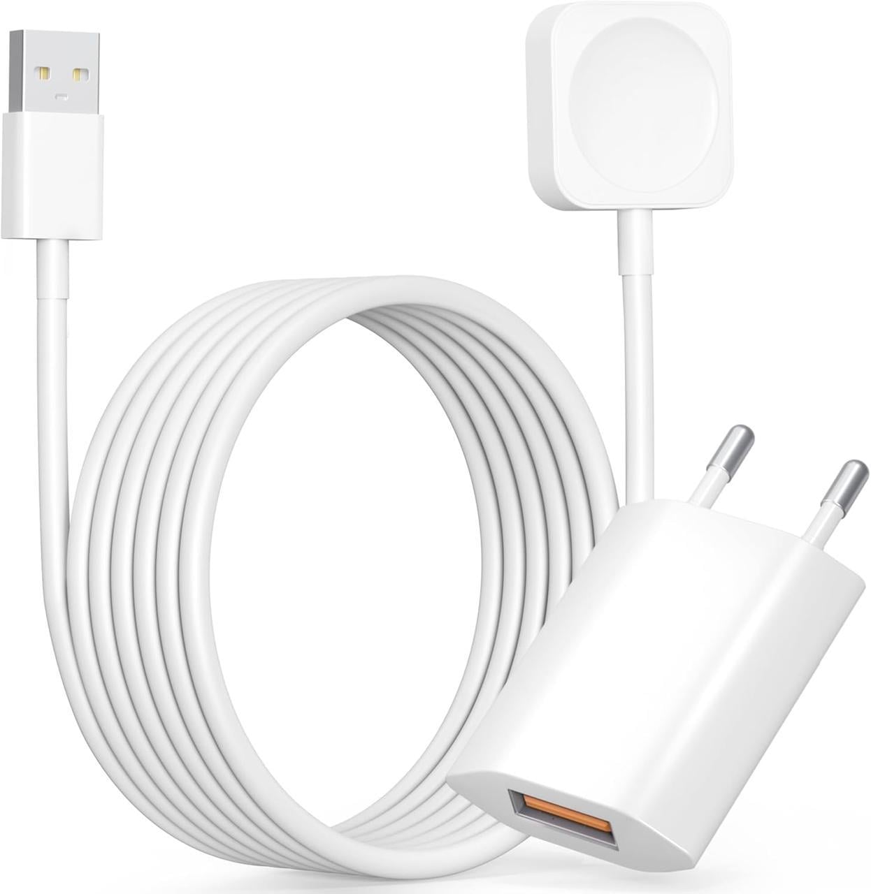 Устройство зарядное Apple Watch 1 м USB-A 5 Вт iWatch 10-5/SE/Ultra