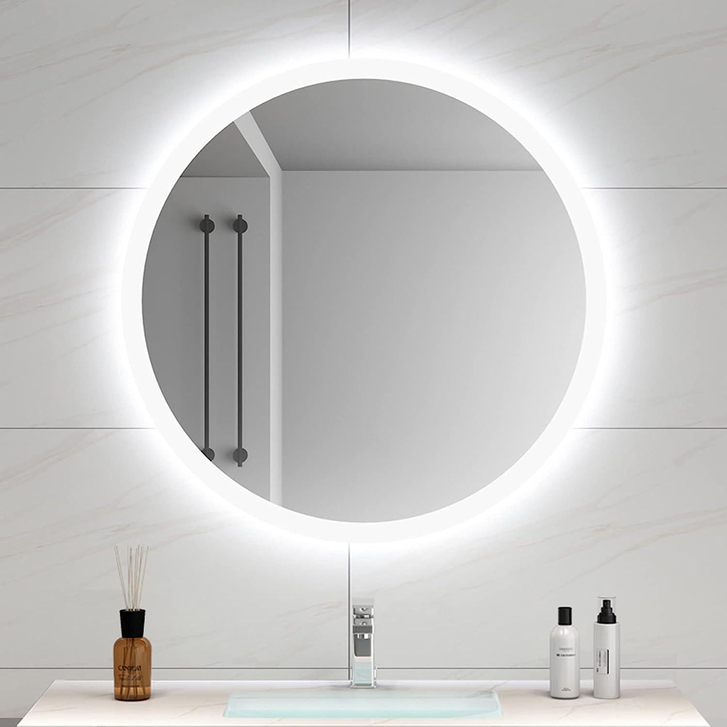 Зеркало Dim Dzerkal TERA с LED-подсветкой 90х90 см (12819)