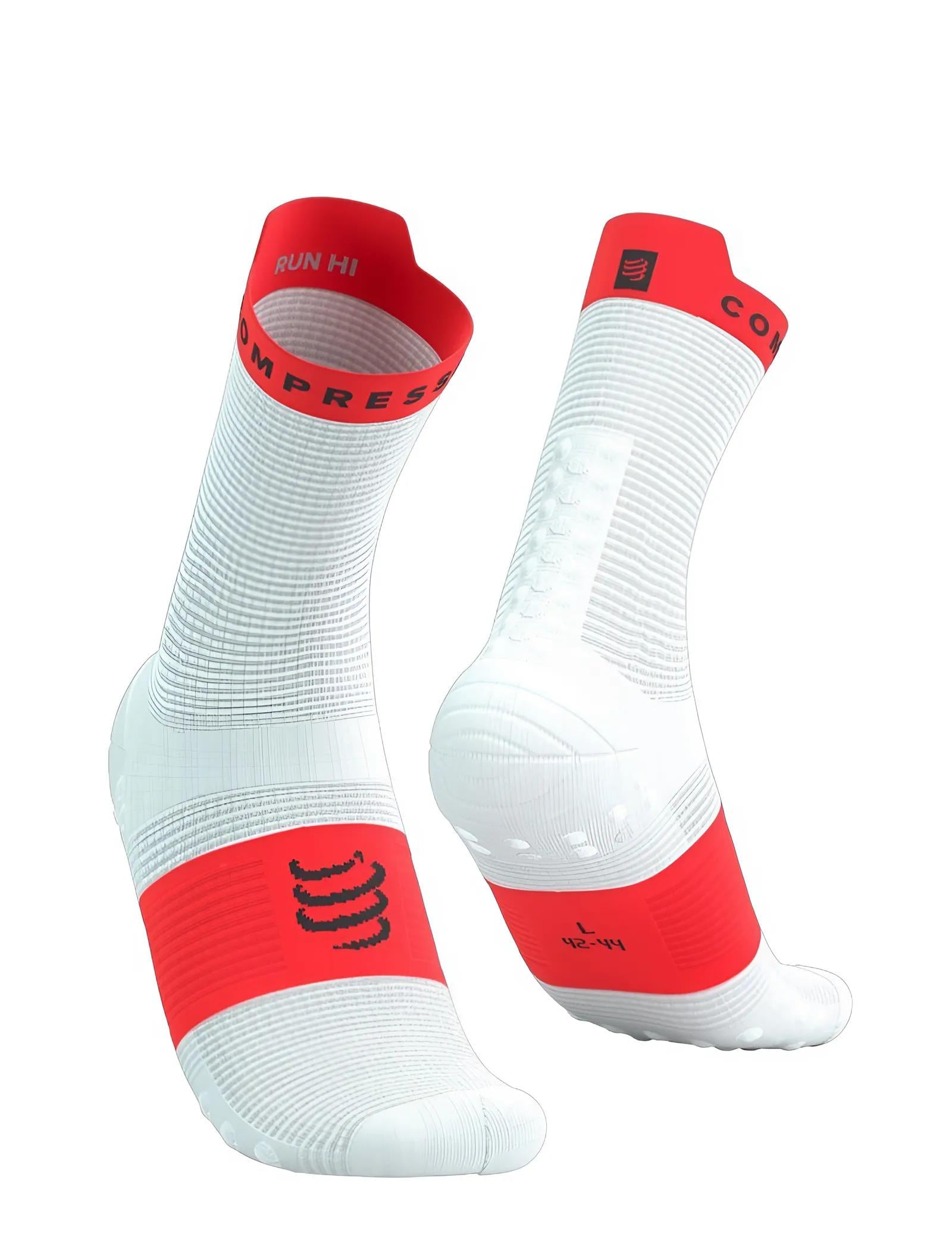 Носки спортивные Compression Pro Racing Socks V4.0 T3 р. 42-44 Белые с красным (615632)