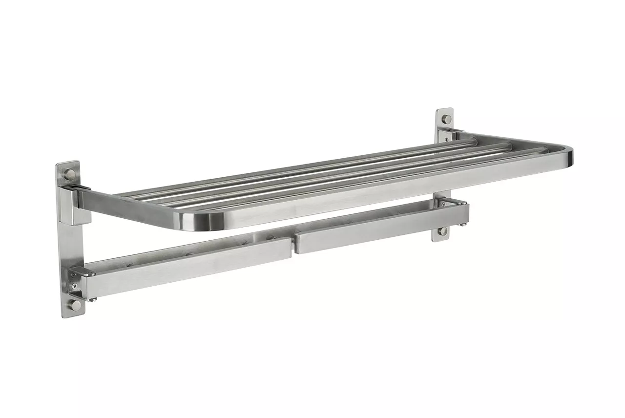 Полиця для рушників поворотна Frap F30424 з 6-ма гачками Нержавіюча сталь