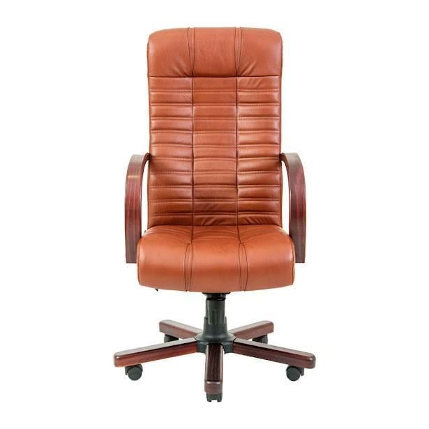 Кресло офисное компьютерное Atlant VIP Wood M3 MultiBlock натуральная кожа Lux Коричневый - фото 1 Кресло офисное компьютерное Atlant VIP Wood M3 MultiBlock натуральная кожа Lux Коричневый - фото 1