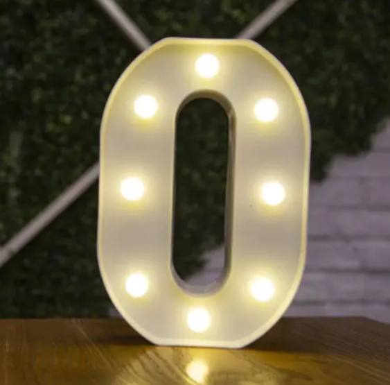Цифра об'ємна 0 Led декоративна маленька 21x14 см Білий (1899) Цифра об'ємна 0 Led декоративна маленька 21x14 см Білий (1899)