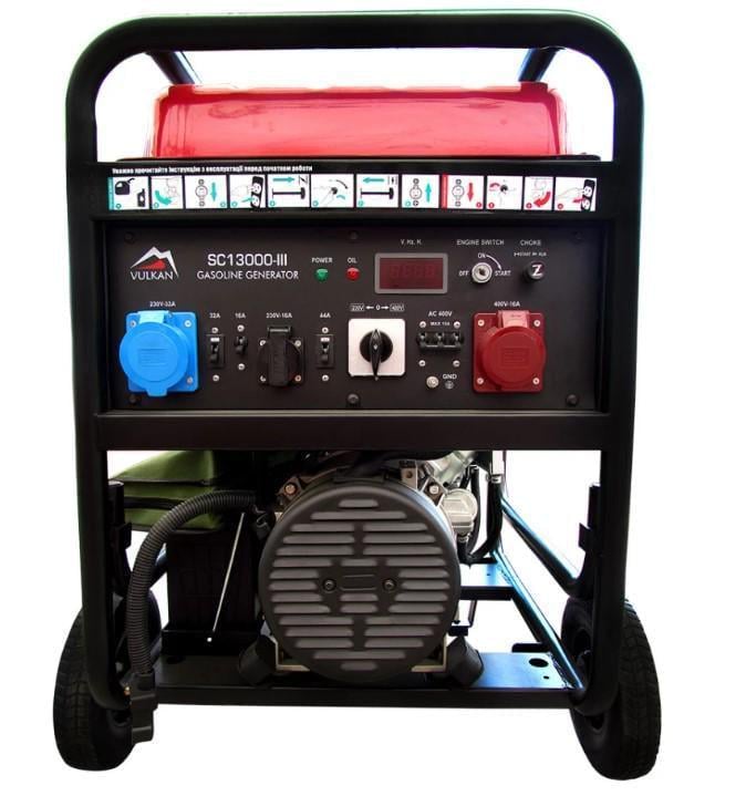 Генератор бензиновый Vulkan SC13000-III 10 кВт (35718)