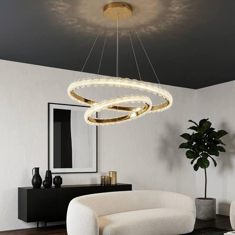 Люстра подвесная Zilini LED DF6178/500+300 Золотистый (34769451) Люстра подвесная Zilini LED DF6178/500+300 Золотистый (34769451)