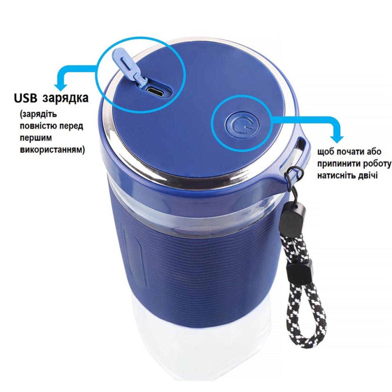 Бутылка-блендер SmoothiePro на аккумуляторе 450 мл (2610) - фото 3