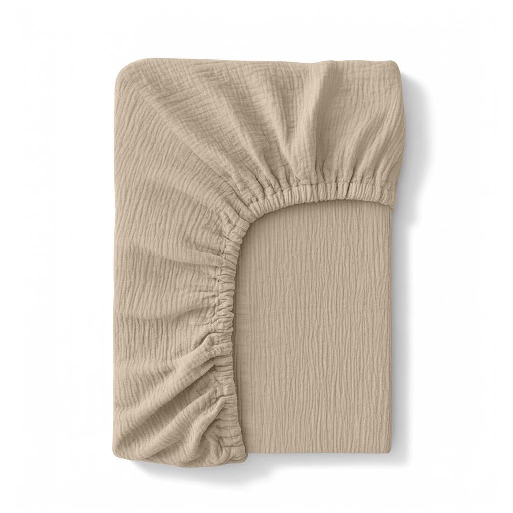 Простынь на резинке Cosas BEIGE муслин 180х200х20 см (4822052496497)