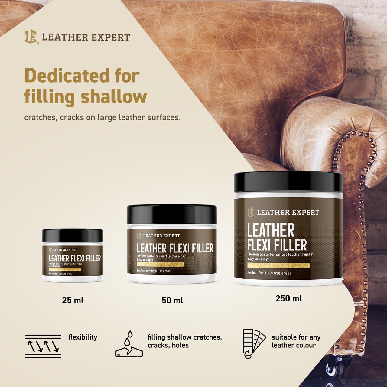 Наполнитель для реставрации гибких участков кожи Leather Expert Leather Flexi Filler 25 мл (LEX_FLEXIFILLER/25) - фото 4 Наполнитель для реставрации гибких участков кожи Leather Expert Leather Flexi Filler 25 мл (LEX_FLEXIFILLER/25) - фото 4