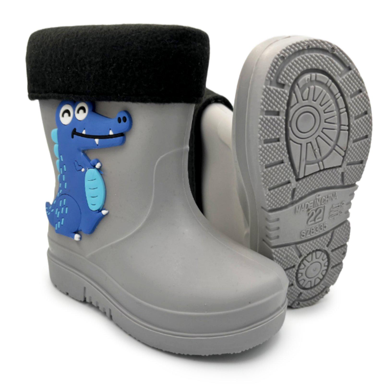 Сапоги резиновые для мальчика Paliament MV-1519s р. 25 Серый - фото 3