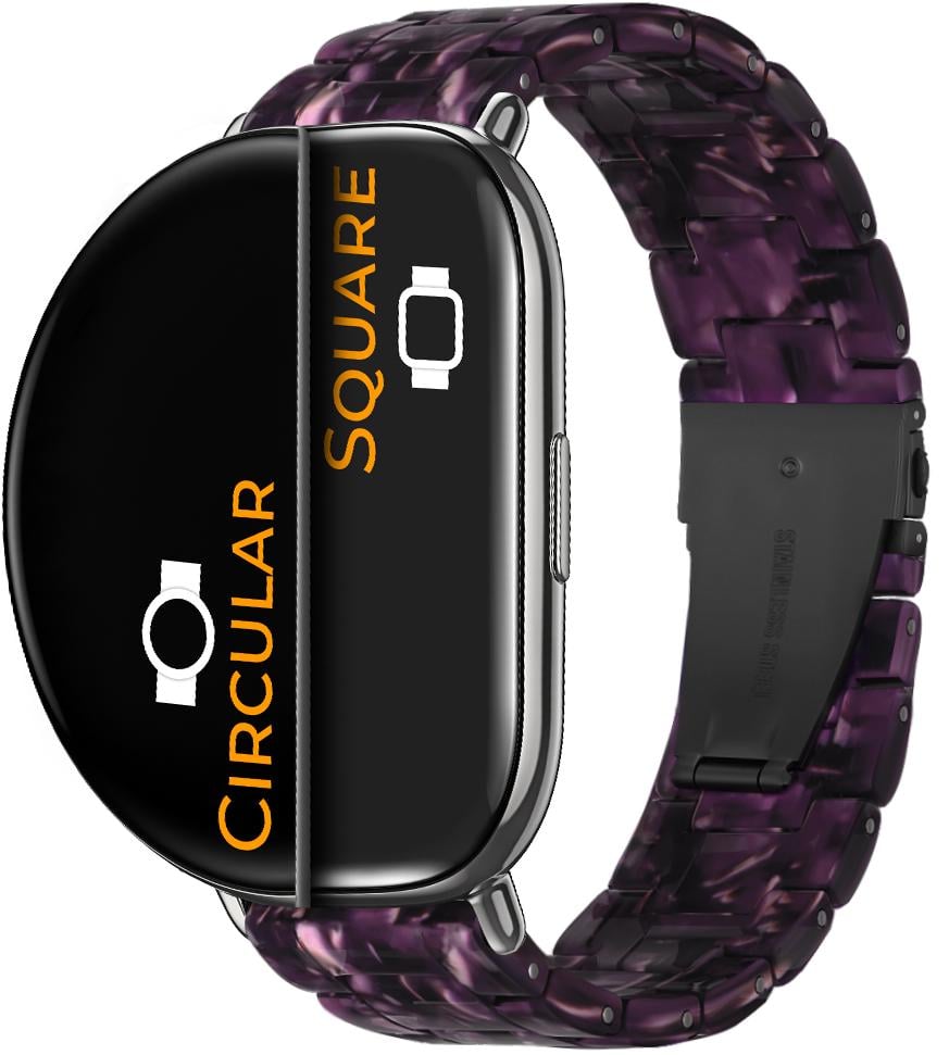 Ремешок из Cмолы Resin для ZEPP E Square/Circular Violet (28821-2F)