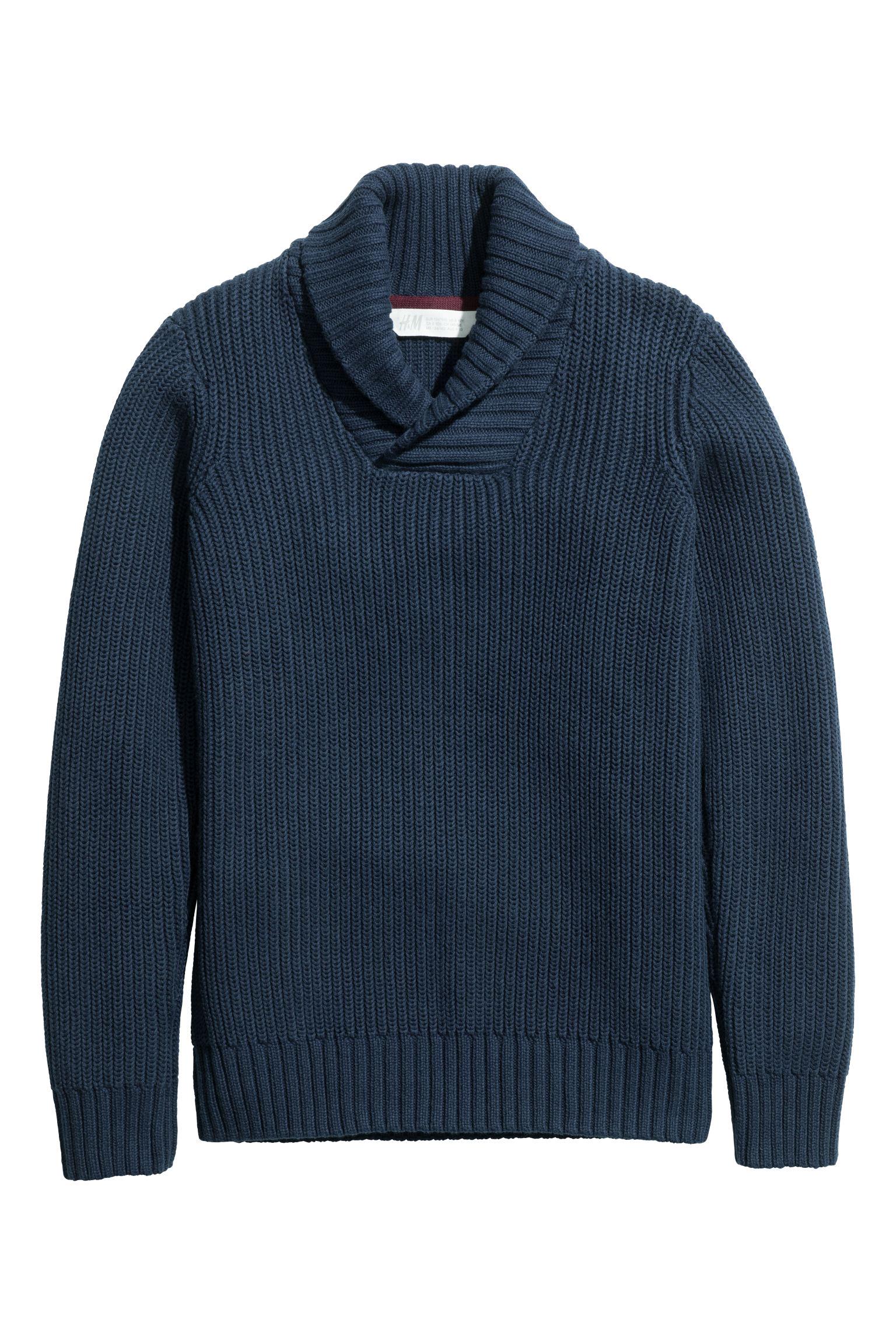 Джемпер H&M 134-140 см Темно-синий (1910511917)